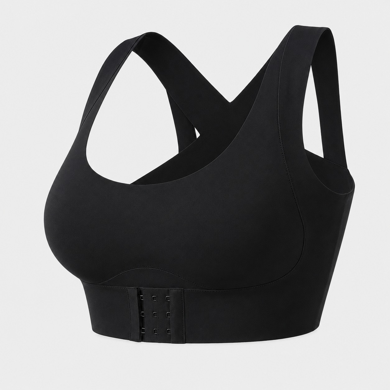 Cross Back Front Closure Wireless Posture Support Bra